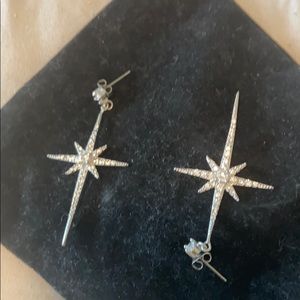 Cubic zirconia holiday earrings. NWOT